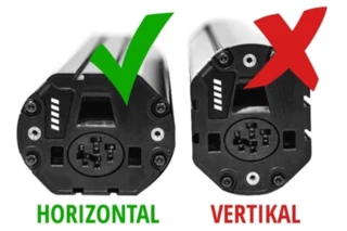 Es wird der horizontale und vertikale Akku abgebildet.